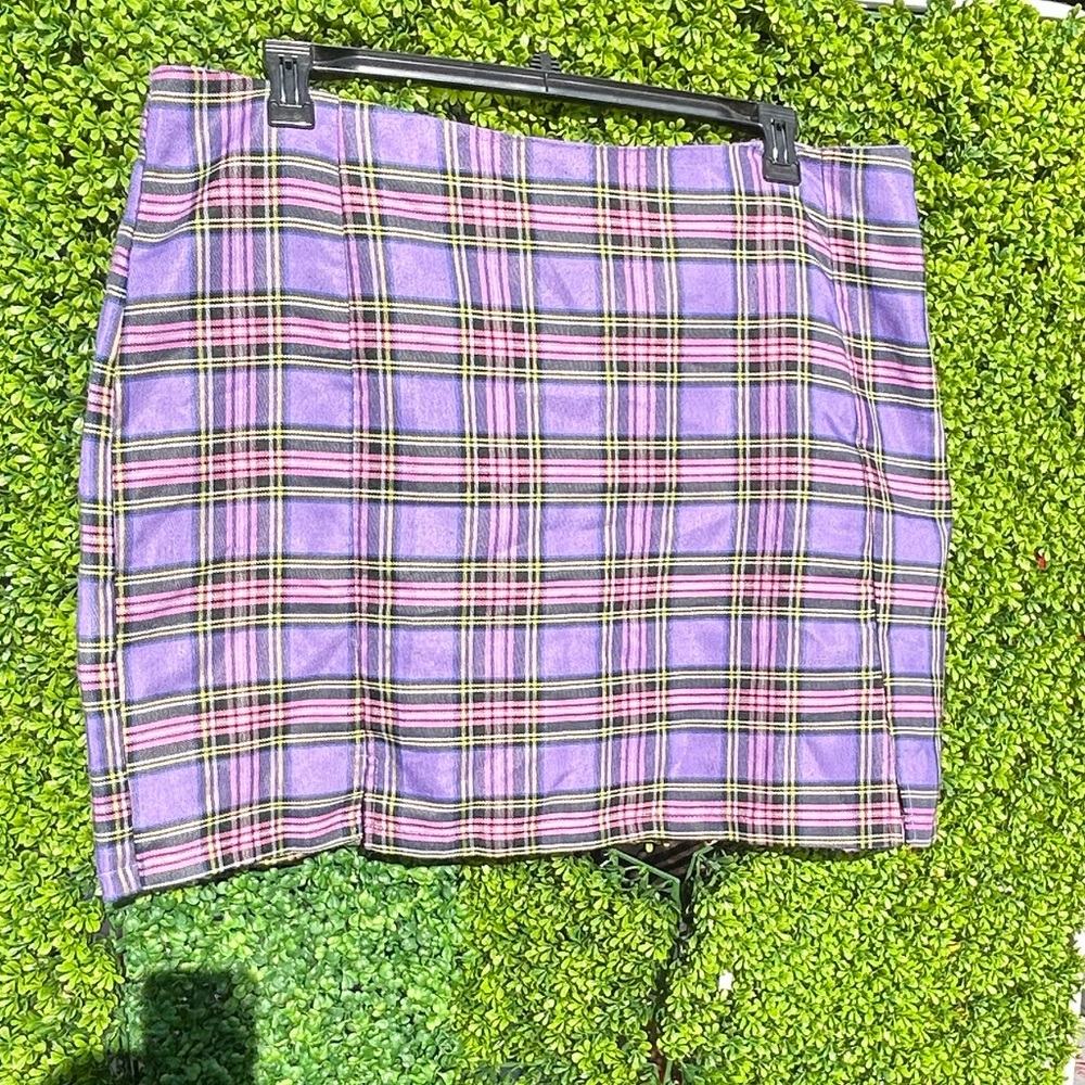 Plaid Purple Skirt